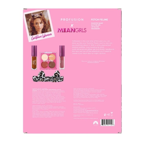 Mean Girls "Pur-fetch Cat" 4PC Set, Mean Girls Gretchen Wieners Make Up Set - Picture 6 of 11